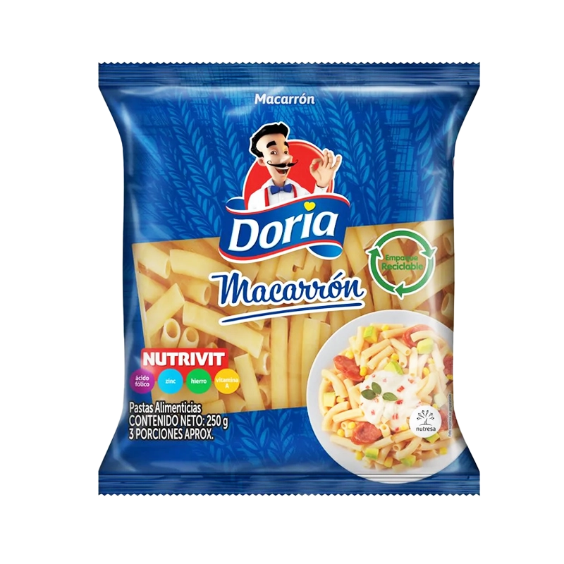 PASTA DORIA MACARRON CLASICAX250G